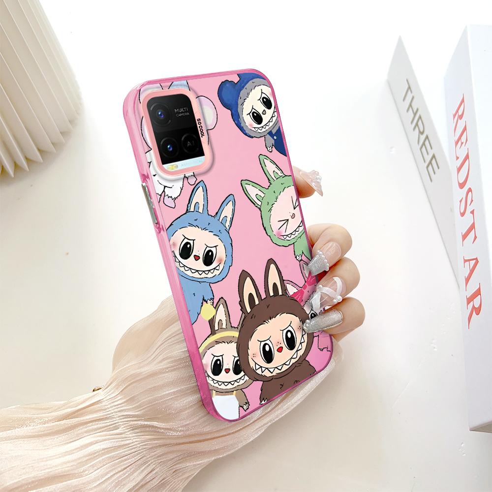 Bemaltes Muster Buntes Splitter-Doppelseitiges Hartschalen-Stoßschutz-Anti-Fall-Telefongehäuse für Vivo