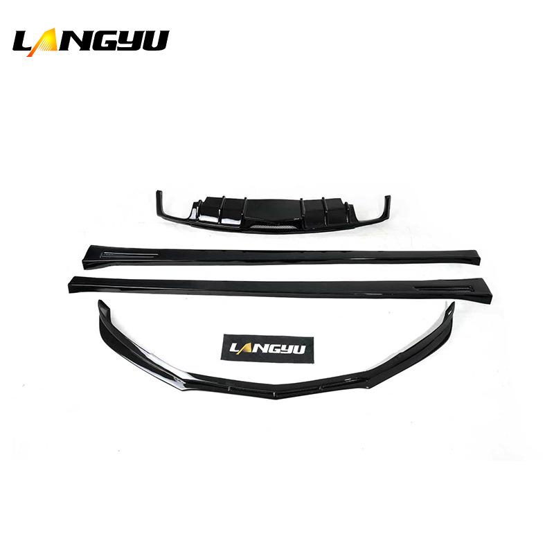 Langyu 19-22 Cadillac CT6 Gloss Black Body Kit: Front & Rear Lips, Side Skirts.