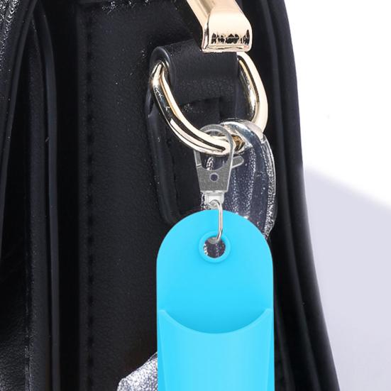 Silicone Lipstick Keychain Holder Bright Colors Lipstick Holder Bag Charm Keyring Easy Bag Attachment