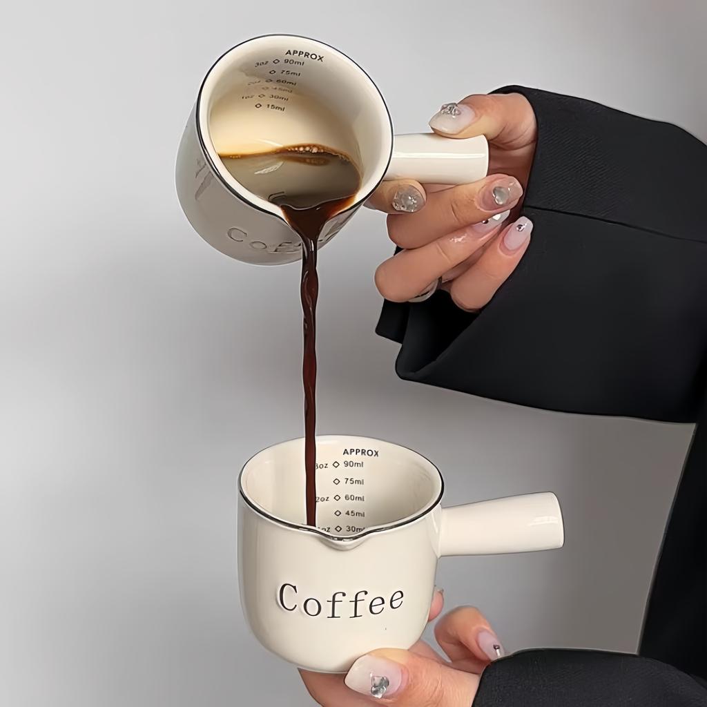 Fine Graduated Measuring Cup Top quality Espresso Extraction Cup Mini Sauce Sauce Measuring Cup Milk Pot