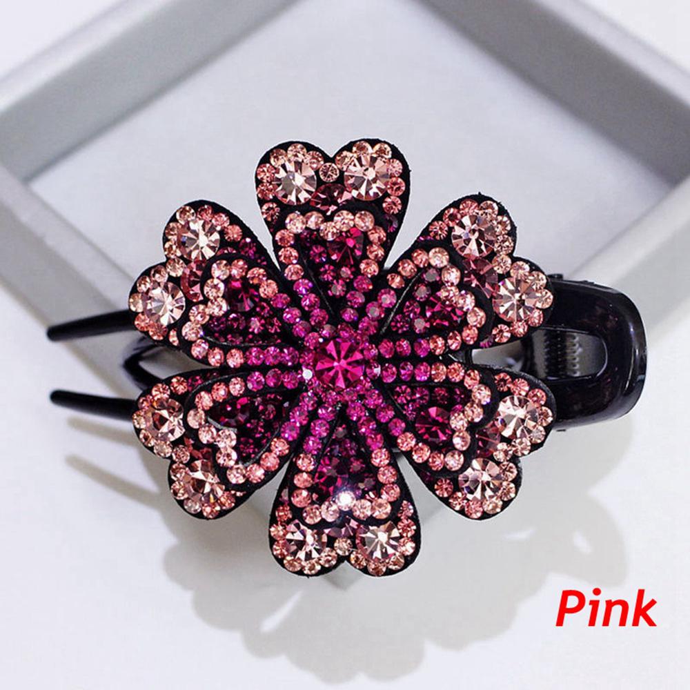 2026 New Hot Crystal Hairpin Women Hairclip Top Side Clip Rhinestones Duckbill Clip Hair Jewelry Wedding Girl Hair Styling Tools