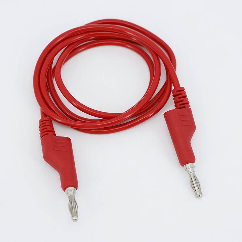50cm 100cm Dual 4mm Stackable Banana to banana Plug Cables wire cord Multimeter Test Leads Electrical Red/Black 1000V 15A