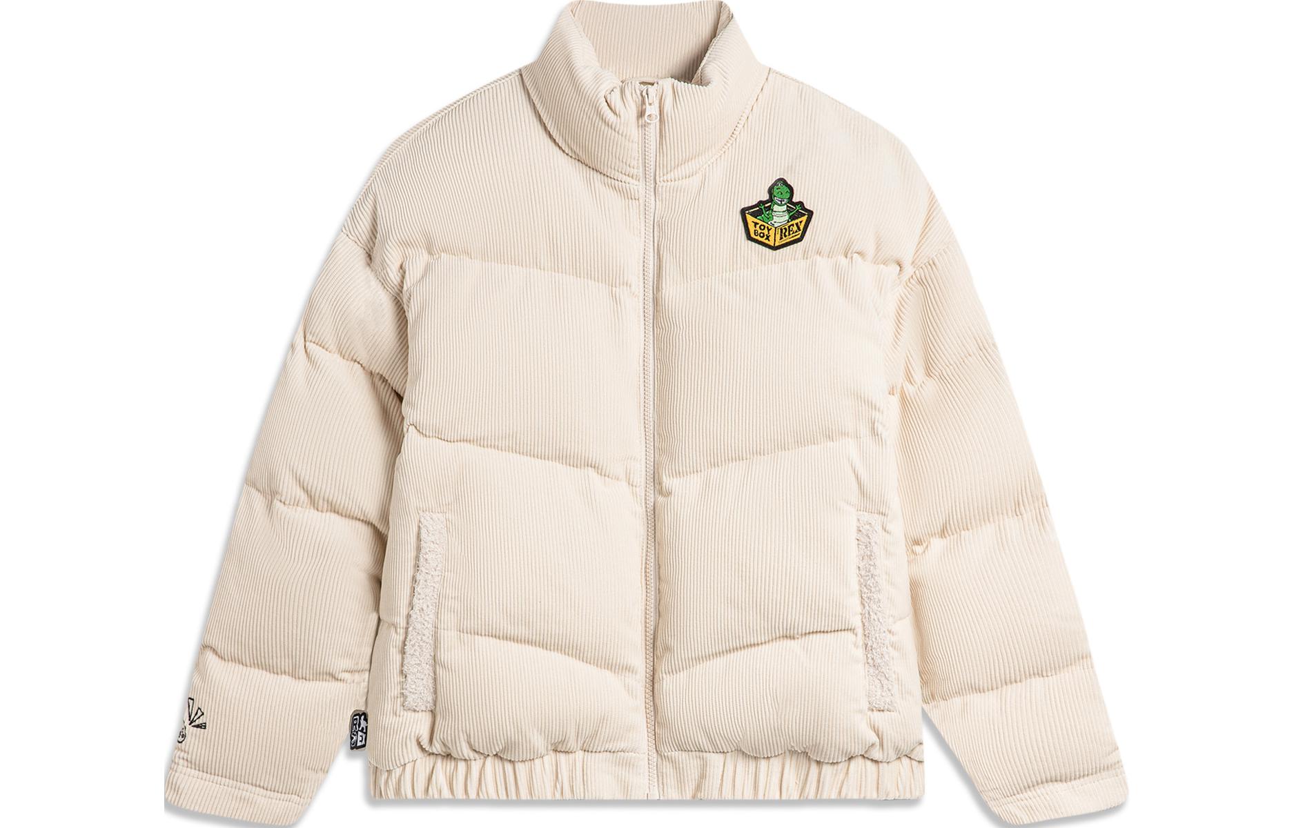 Li Ning x Disney Puffer Jacket Women s Sand Gravel Gray AJMU076-1 M