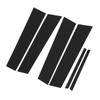 6PCS Pillar Post Trim Kit Tough PC Door Window Pillar Post Glossy Black Cover Replacement for Acura TSX 2009 To 2014