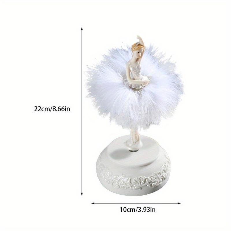 1Pc Rotating Ballet Music Box - Elegant Dance Girl's Desktop Handicraft Figurine Box Friend's Wedding Birthday & Christmas Gift
