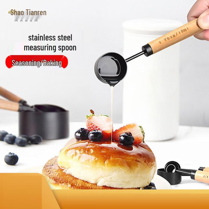 8-Piece Stainless Steel Measuring Set for Baking and Coffee