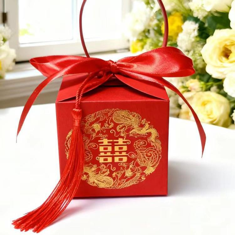 Elegant Chinese Wedding Candy Favor Box