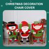 Weihnachtsdekoration Stuhl Festivalbezug Stuhlbezug Ornament Dinnerdeko