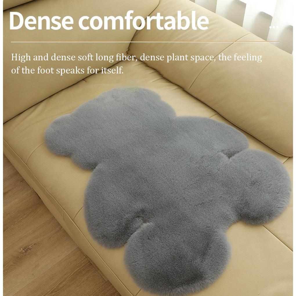 Cartoon Animal Bedroom Carpet Polyester Solid Color Bedside Sofa Area Rug Decorative Bay Window Floor Mat for Accessories