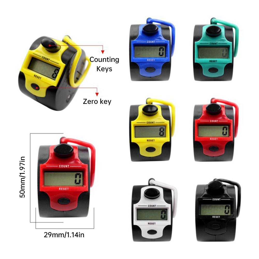 Handheld 5 Digital Tally Counter Mechanical Palm Clicker Number Count LCD Electronic Sports Counting Tool 1