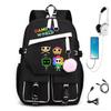 Personalized Printed USB Backpack, Large Capacity Korean Version of Trendy Primary and Secondary School Schoolbag