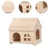 Bird House Hideaway Easy Assembly Detachable Decorative Toy Perch Parrot Bed for Parakeet Cockatiels