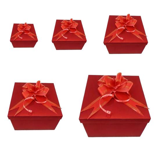 1 Set Exploding Gift Box 5 Layer Christmas Money Box Paper Reusable Holiday Gift Boxes for Holding Snacks Sweets Cash Birthday Wedding Xmas Party
