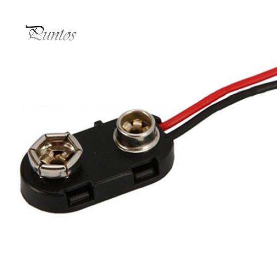 10 Pcs PP3 MN1604 9V Battery Holder Clip Snap On Connector Cable Lead Buckle
