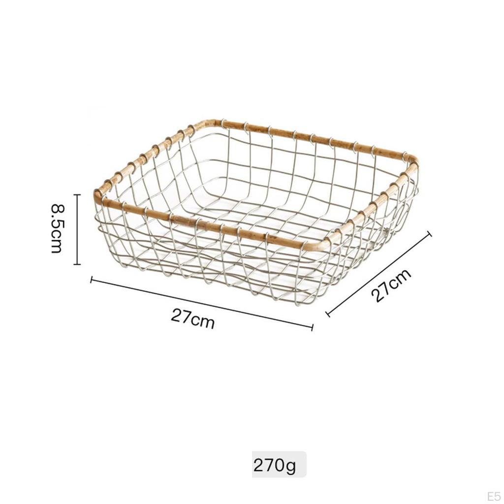 Fruit Basket for Kitchen Egg Storage Wire Food Serving Holder Creative Container