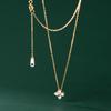 Xiaomi S925 Sterling Silver Necklaces For Women Simple Chain Fashion Minimalist Pendant FLower Necklaces Badminton Shape Birthday Gift