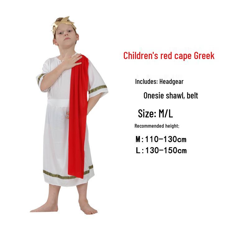 Dětský egyptský a řecký bojovník kostým: Faraon, Kleopatra, Princ, Princezna, Oblečení římské bohyně