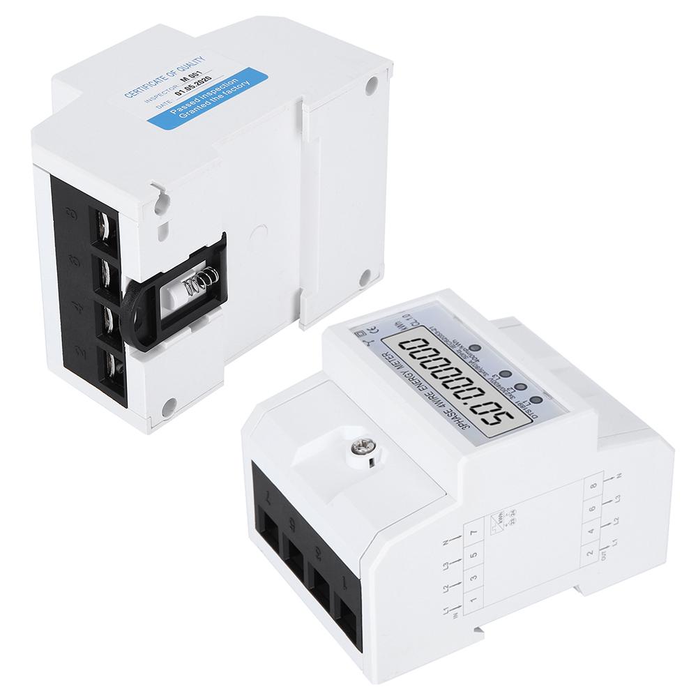 Energy Meter 3Phase 4Wire LCD Digital Display DTS1891 Smart Home Electric Measurement Device