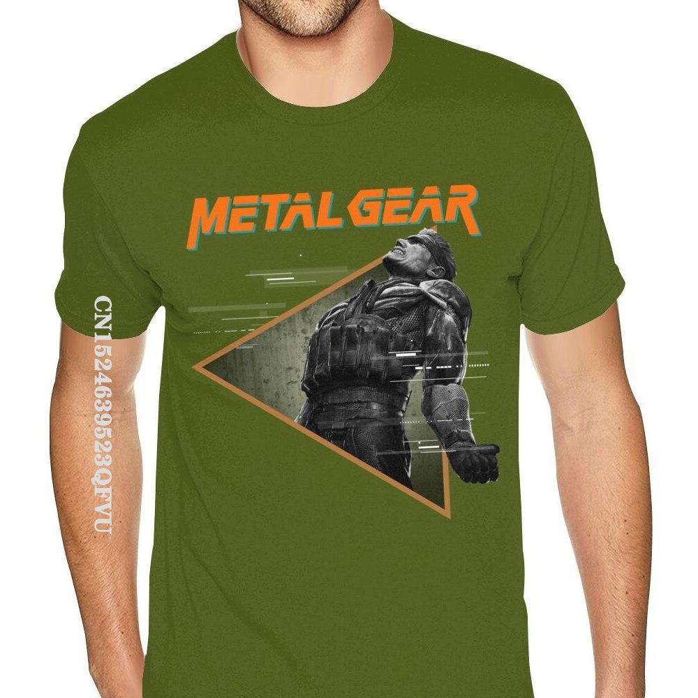 Cheap Custom Metal Gear Solid Tee Mens Bespoke England Style Tshirts Men Retro Cotton Crew Tees Shirts Gothic Style