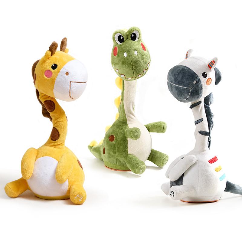 New Dancing Talking Animal Toy for Baby Toddler Boys Girls Gifts Singing Electronic Plush Toys Recording Repeating What You Say