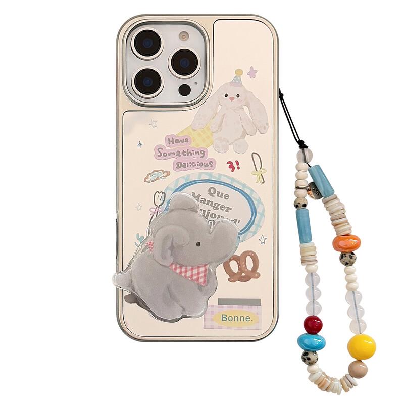 iPhone 16 Elephant & Rabbit Phone Case