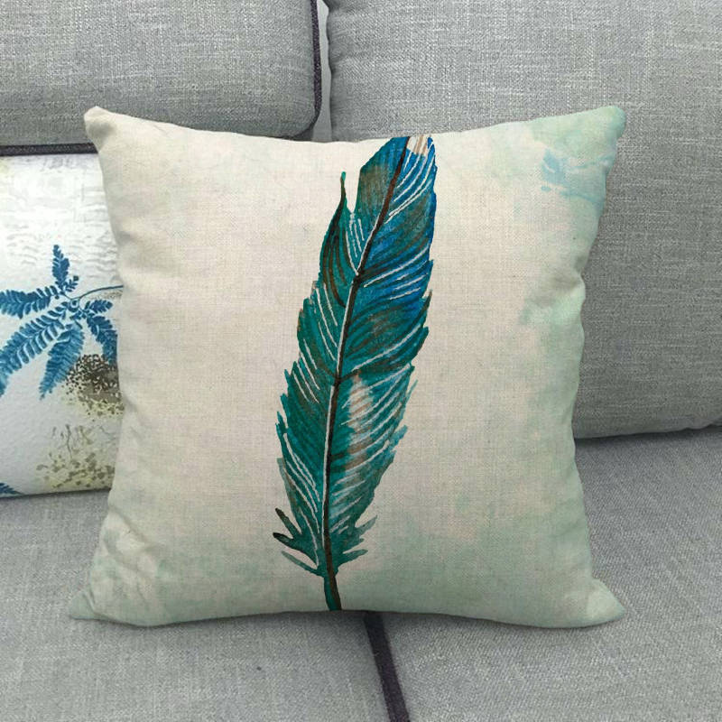 Feathered Bird A Cute Pet Digital Printing Short Plush Pillow Covers Decorative For Car Sofa Office Cushion Cover Home Goods
