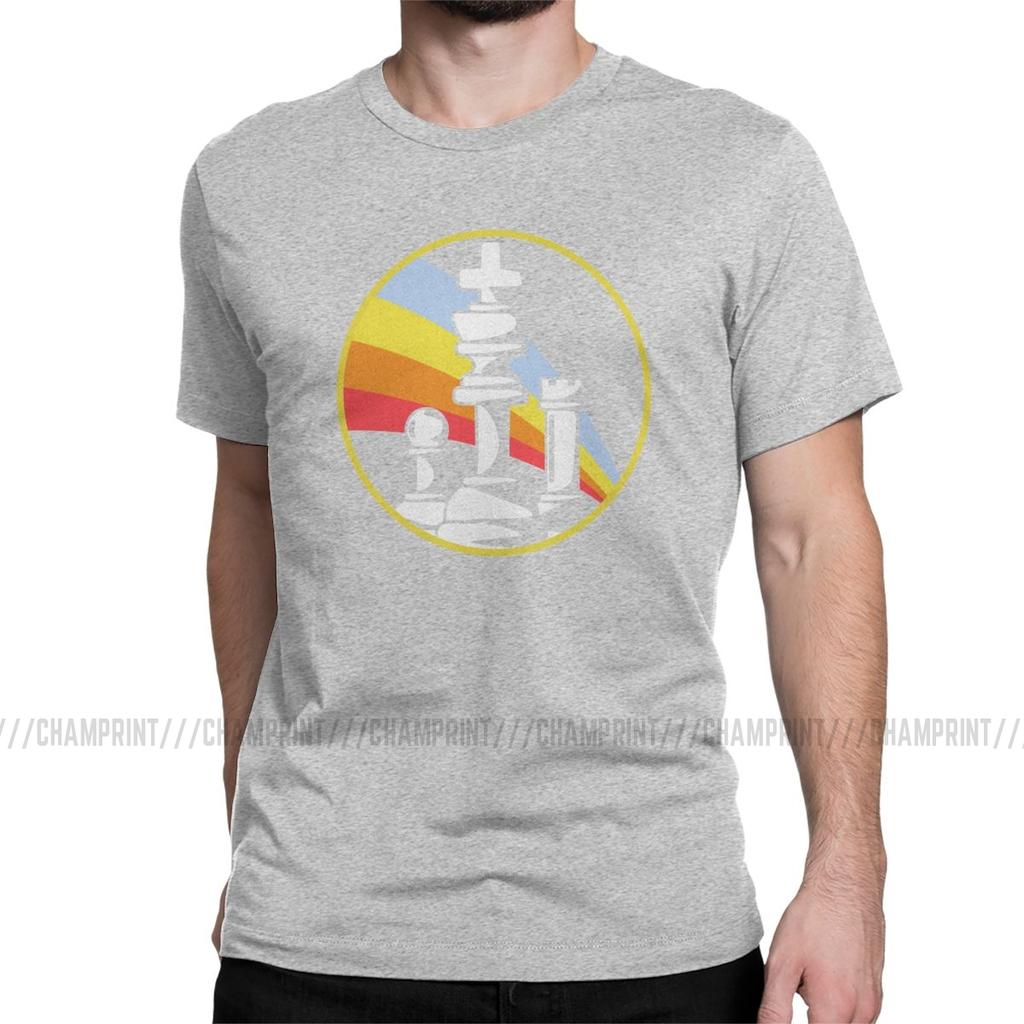 Chess Tournament Men T Shirt Intellectual Game Player Novelty Tee Shirt Short Sleeve Crew Neck T