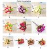 Artificial Rose Small Bud Christmas Decorations Heads