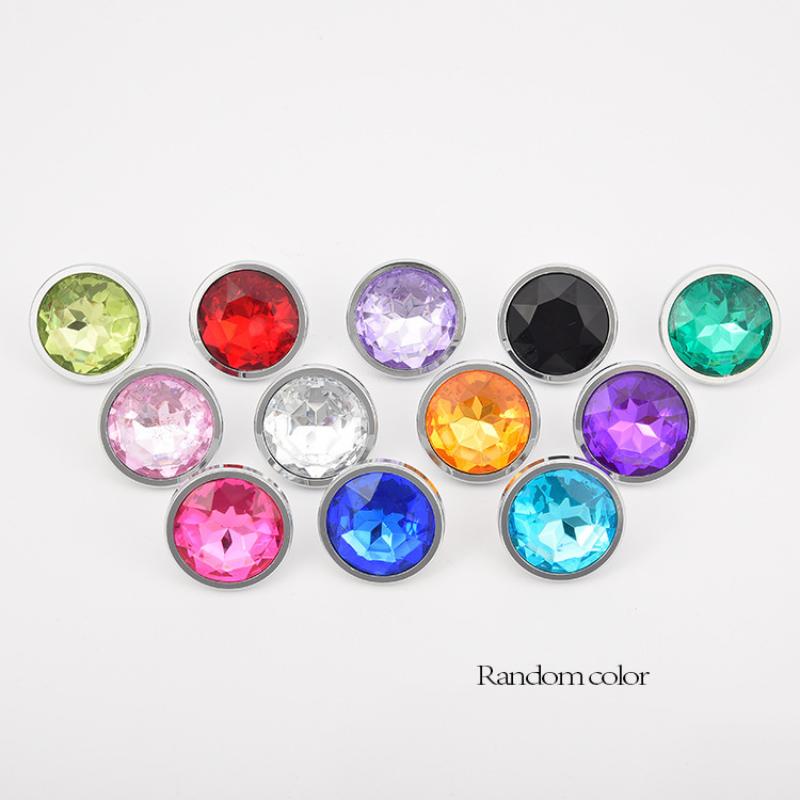 Drop Anal Plug For Women Aluminum Alloy Three Sizes Jewel Base Base Plug G-Point Massage Adult Sex Toys Male/Female 18+