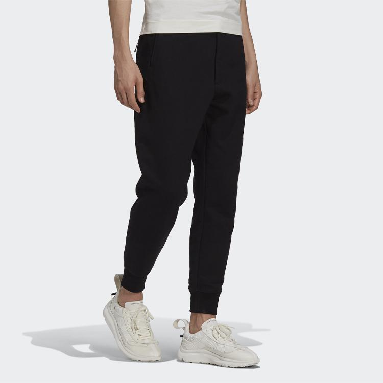 Y-3 SS21 Lace-Up Straight-Leg Joggers Men Bottoms Black H45399