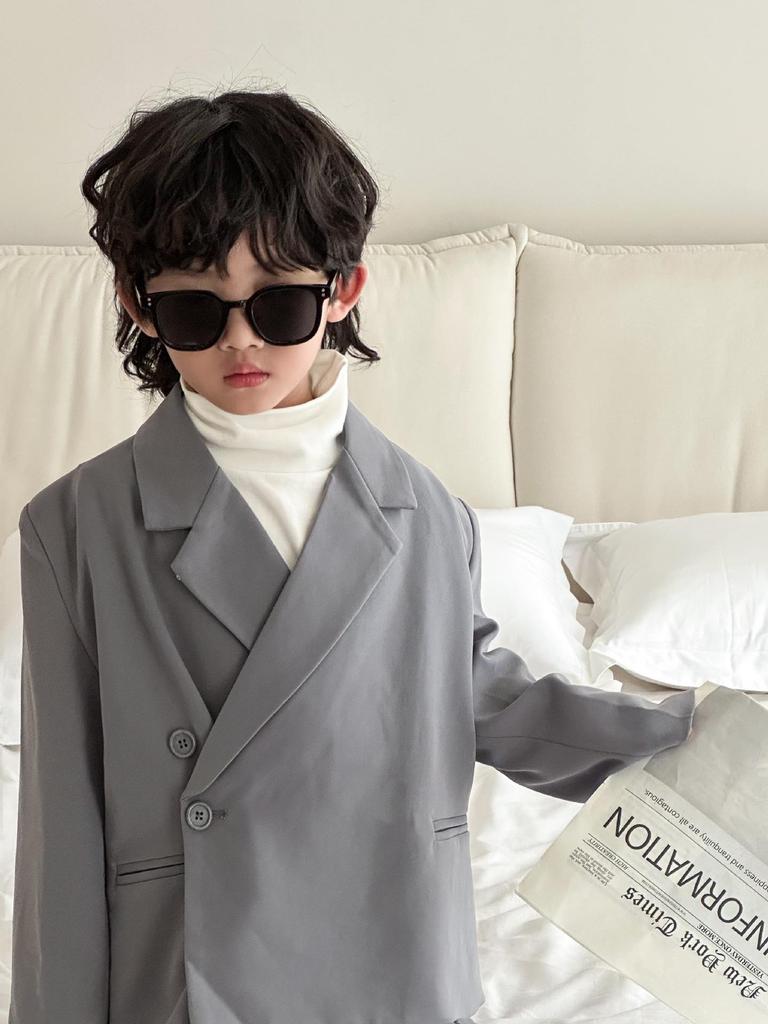 Boys' Stylish Blazer Set - Spring/Autumn Casual Suit for Runway and Performance