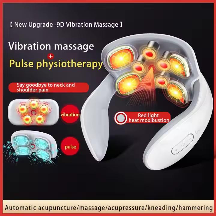 New Design Smart Massager With Heating Compression U-Shape Electric EMS Cervical Neck And Shoulder Massager