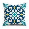 Cushion Cover Pillow Case Cotton Linen Geometric Print Sofa Home Decor 18"