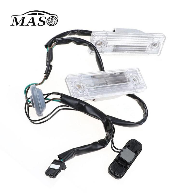 Rear Car License Plate Light Lamp W/ Trunk Release Switch Lock Tailgate Lid Button for Chevrolet Cruze Orlando 95961097