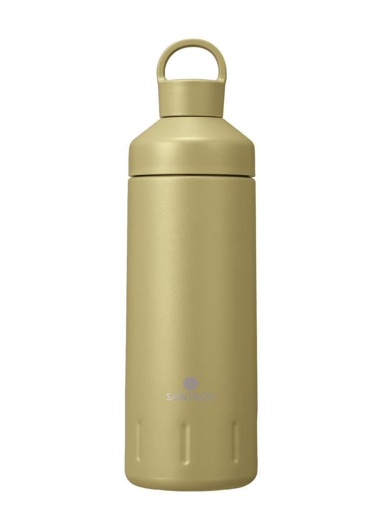CB Japan SANTECO Ocean Beverage Direct Vacuum Insulated Stainless Steel Bottle Bottle, Beige, 590ml, Drinking, [Antibacterial]