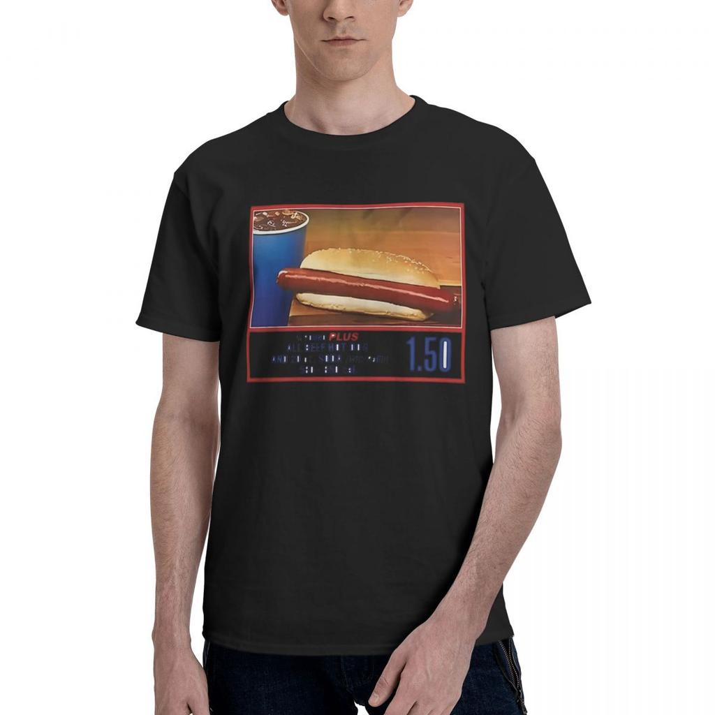 Costco Hot Dog 100 Cotton Casual Breathable Confortable Cute Mens TShirts Mens Shirt