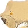 Smooth Surfaces Gold Fruit Bowl Zinc Alloy Decorative Tray Fruit Bowls Snack Tray  For Parties