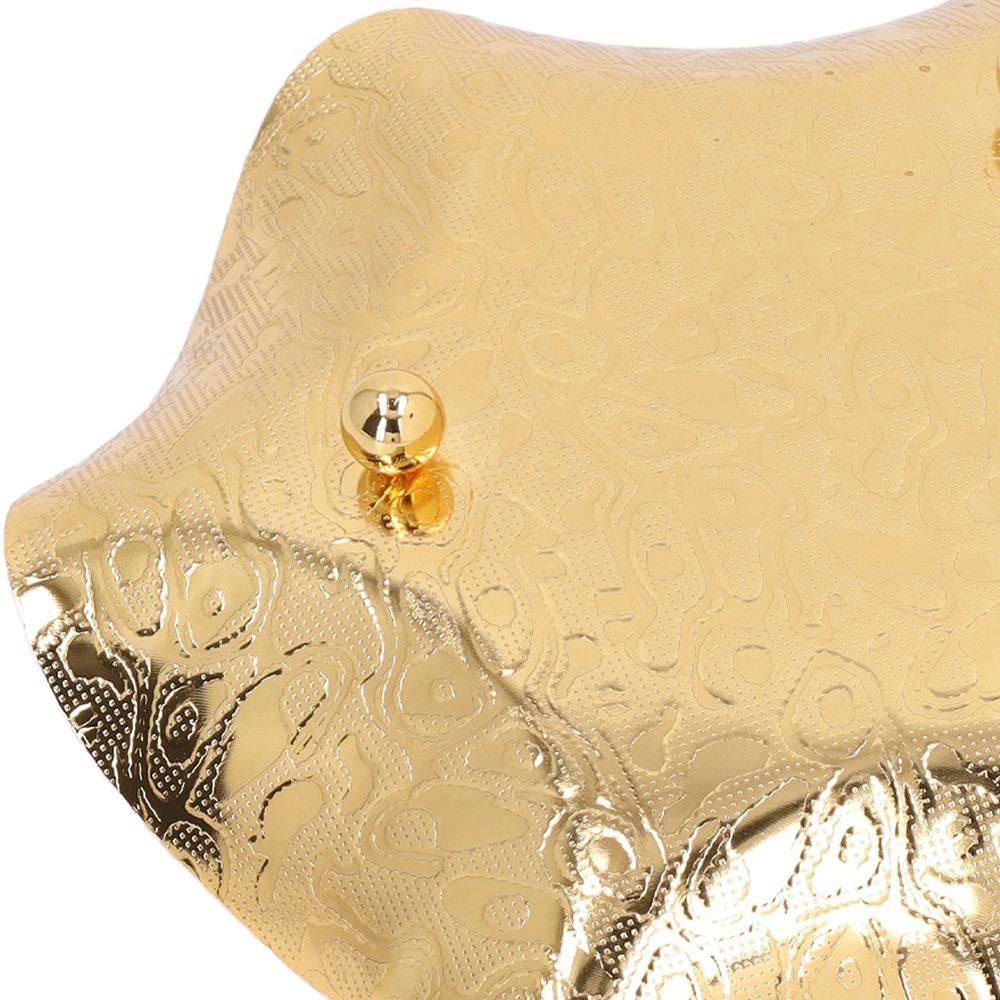 Smooth Surfaces Gold Fruit Bowl Zinc Alloy Decorative Tray Fruit Bowls Snack Tray For Parties