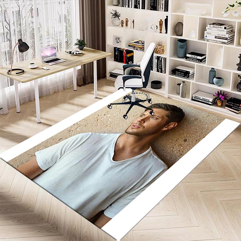 Man White Tshirt Carpet For Playroom Bedroom Living Room Sofa Home Decorkids Game Area Rug Nonslip Floor Mat