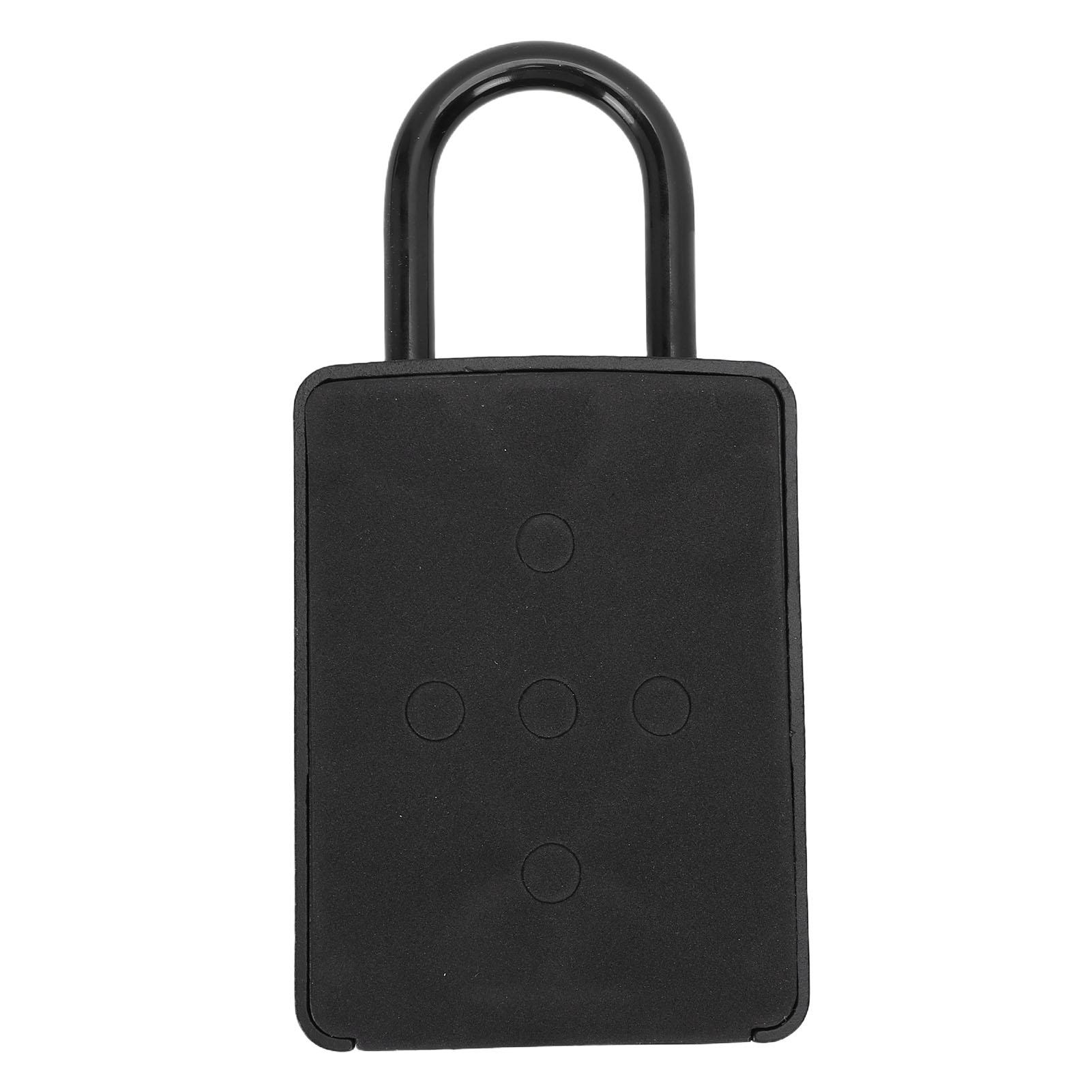 

4-значный кодовый ящик с металлическим замком-скобой, контейнер для пароля для хранения ключей, карт, подвесной или настенный