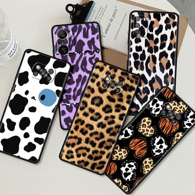 Case For Xiaomi Mi Poco X3 NFC X4 Pro F3 F4 GT M4 M3 F1 C40 11 Lite 11T Soft Silicone Funda Phone Cover Zebra Leopard Pattern