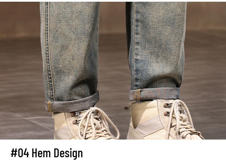 2025 Trendy Men's Straight Loose American Retro Jeans - Versatile and Hot-Selling