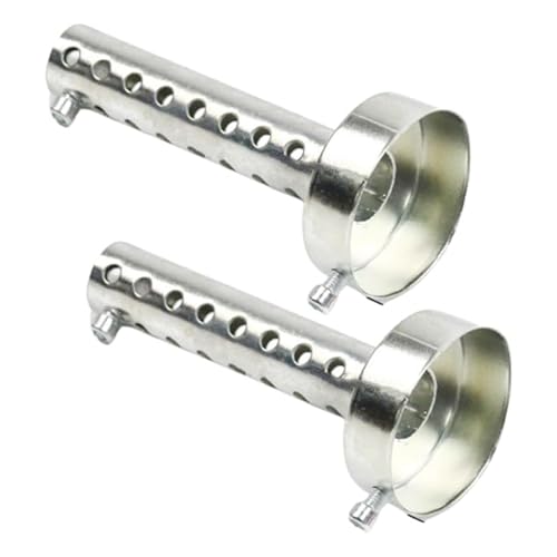 

Crown Doris Универсальный мотоциклетный внутренний глушитель, комплект из 2 штук, глушитель для глушителя, тихий 60 мм, серебристый