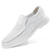 Summer Men's Business Loafers Footwear Soft Sole Shoes Comfortable Perforated Breathable Shoes Anti-slip Wear-resistant Sneakers