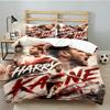 3PCS Football Player Kane  Bedding set,Ideal for1pc Duvet Cover And 2pcs Pillowcases Perfect for Christmas gift,Ideal for Bedroom, Dormitory