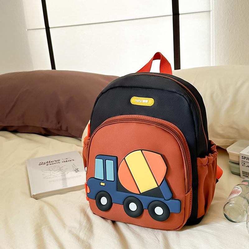 Новый корейский стиль Мода Мультяшная машина Мальчики и девочки Легкий рюкзак Рюкзак для детского сада Школьная сумка .