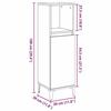 VidaXL Armoire de salle de bain gris béton 30x30x100 cm 857110