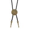 Ethnic Style Western Cowboy Style Necklace Long Leather Rope Necklace Retro Punk Necktie  Girls