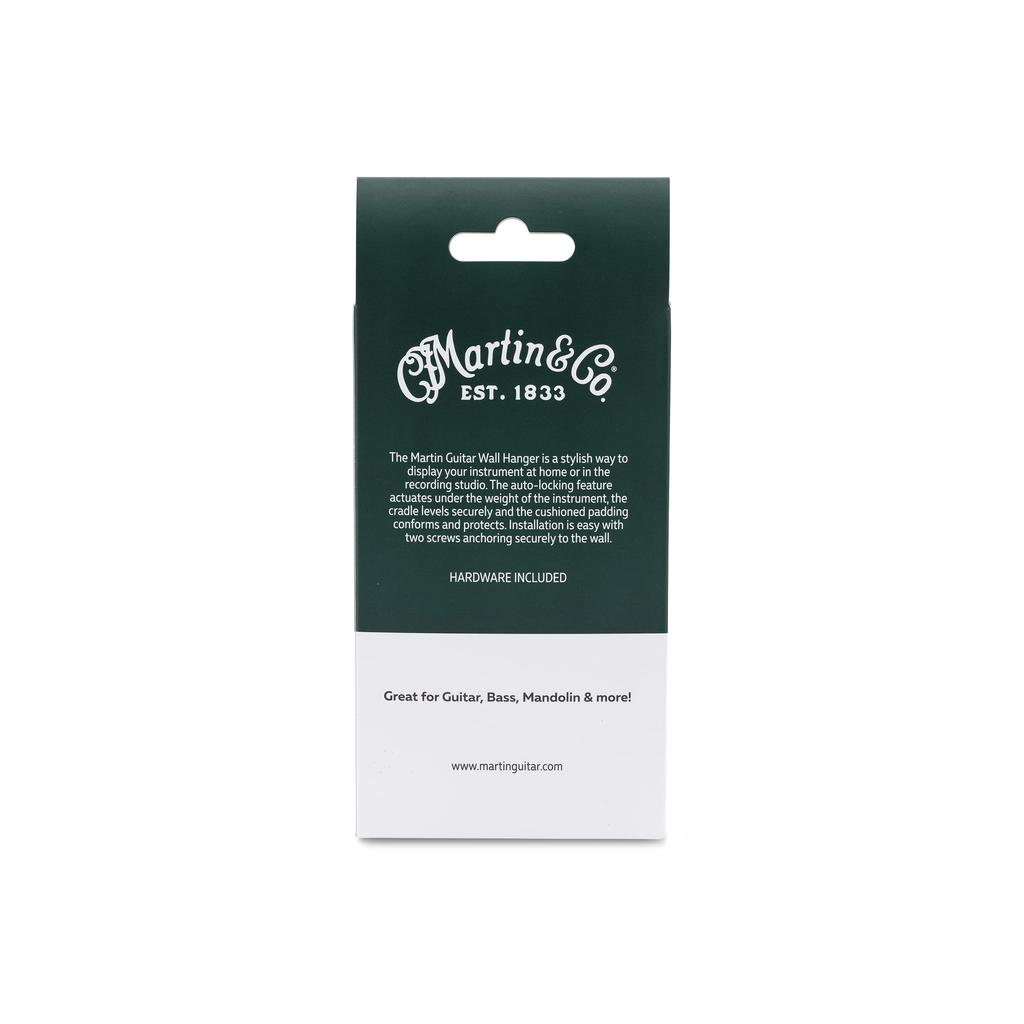 Martin Guitar Wall Hanger Solid Wood Mount 18A0124 Martin Guitar Wall Hanger Solid Wood Mount Cushioned Grip for Secure Guitar Support Easy