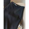 Elegant High Waist Gray Office Pencil Skirt Women Split Slit Work Slim Fit Skirts